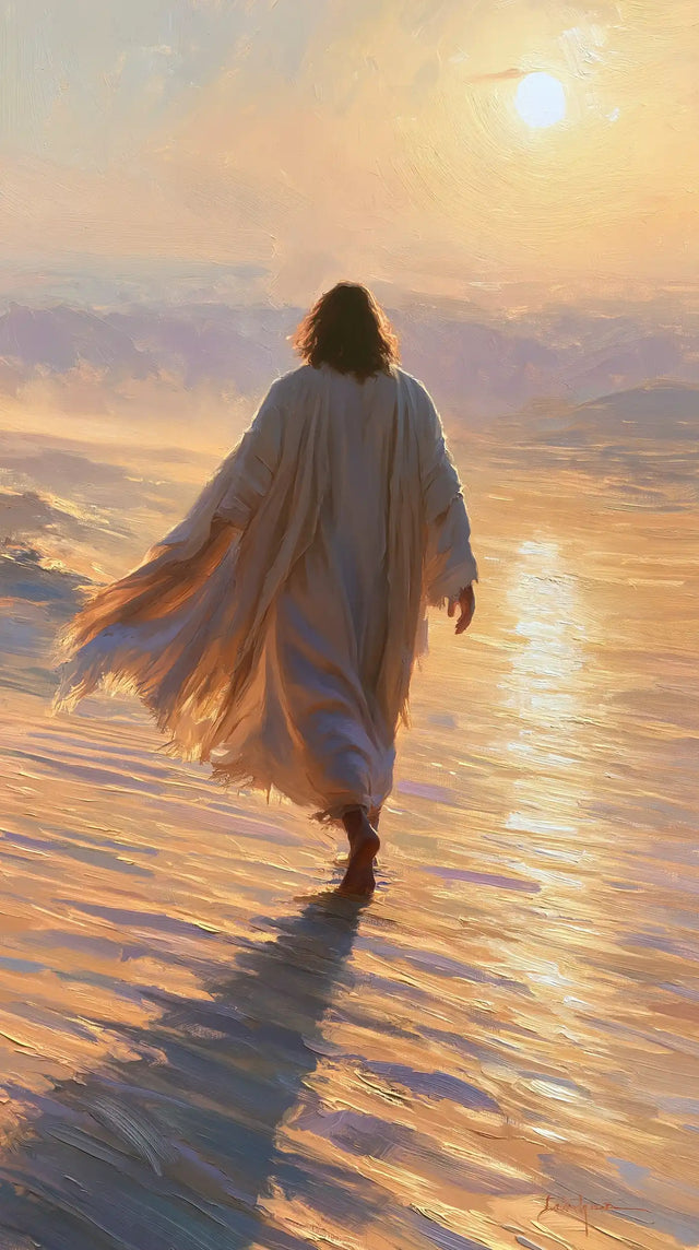 Jésus dans le désert — La Traîne dans les plis du soleil