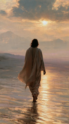 Jésus dans le désert — Le Voyageur sous la percée des nuages
