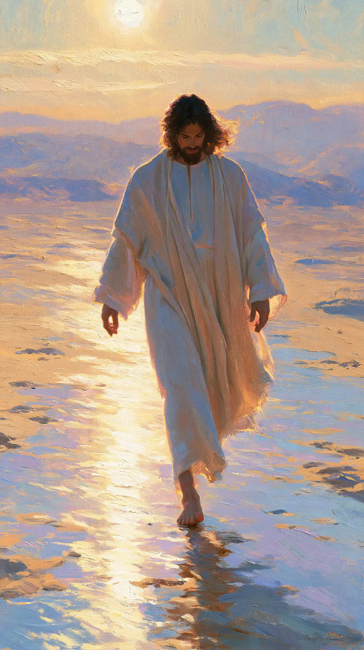 Jésus dans le désert — La Robe blanche vient avec le jour