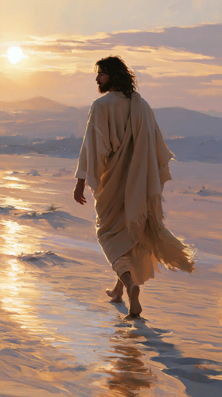 Jésus dans le désert — Le Regard en chemin vers le couchant