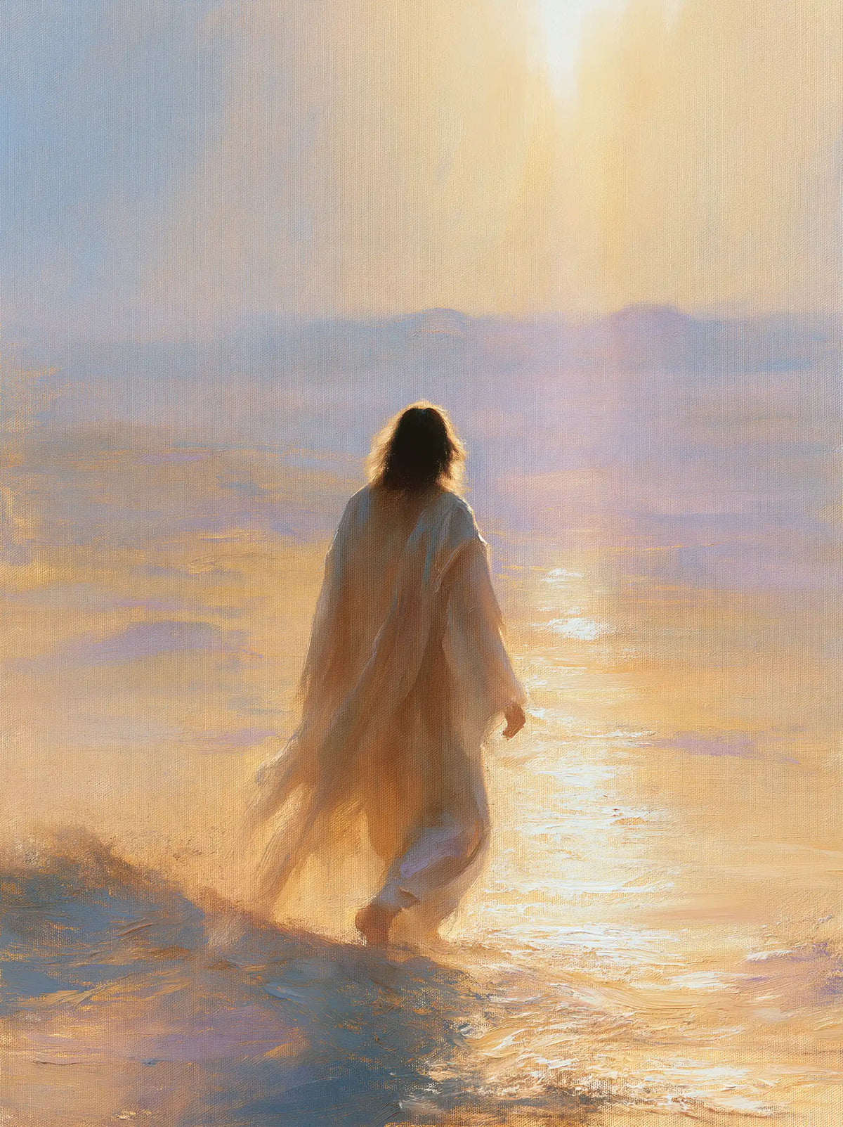 Jésus dans le désert — La Marche dans le voile solaire