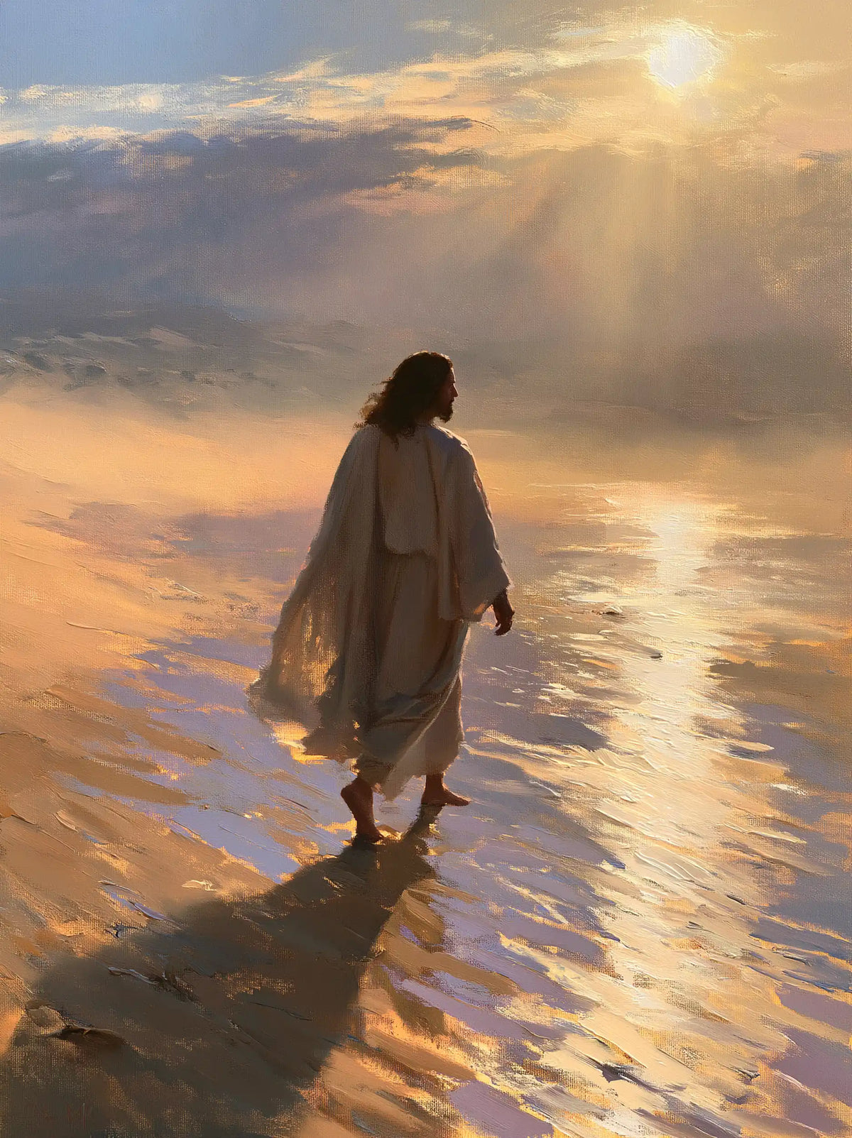 Jésus dans le désert — La Traversée du ruban lumineux
