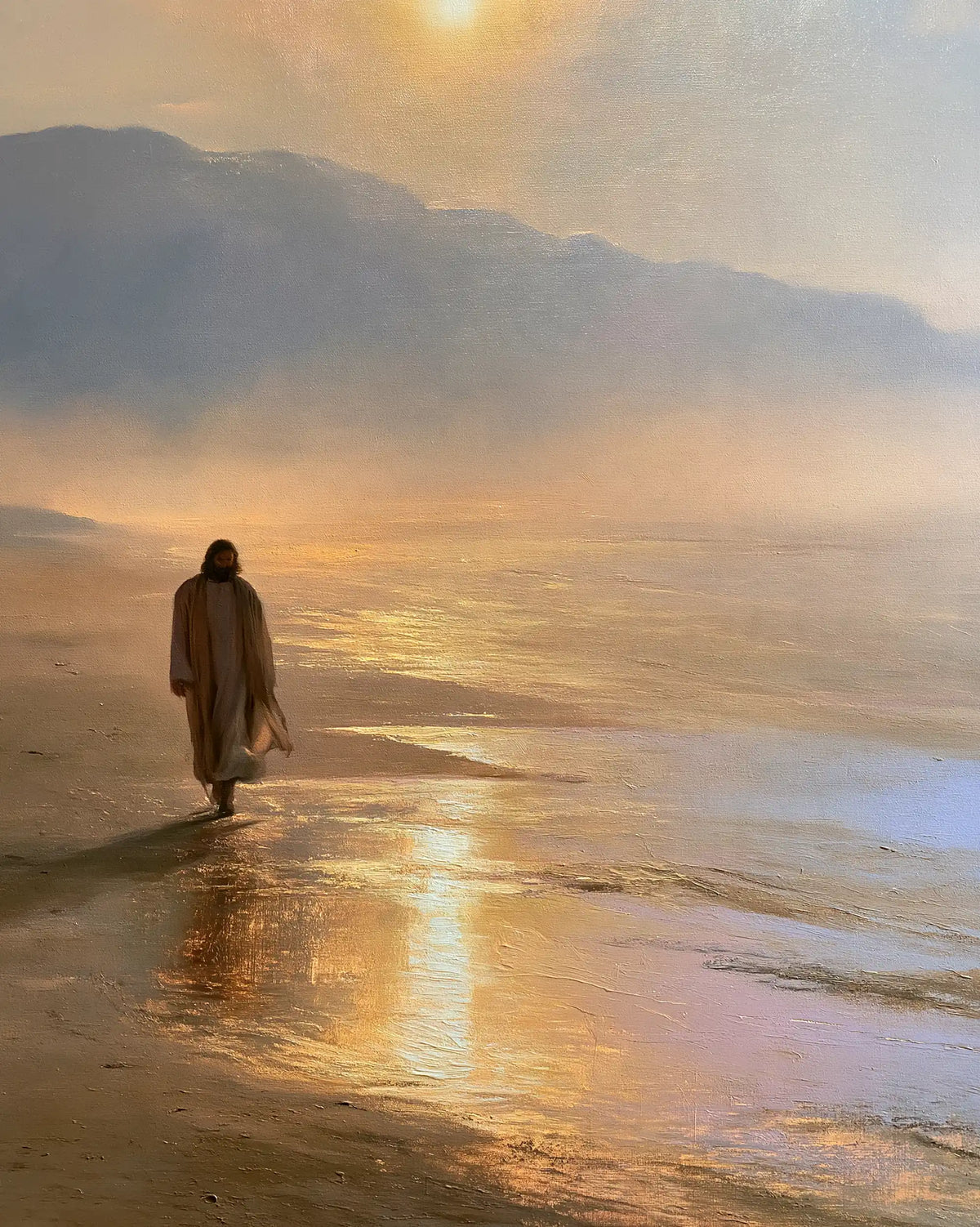Jésus dans le désert — La Petite Silhouette dans l’étendue d’or