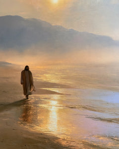 Jésus dans le désert — La Petite Silhouette dans l’étendue d’or