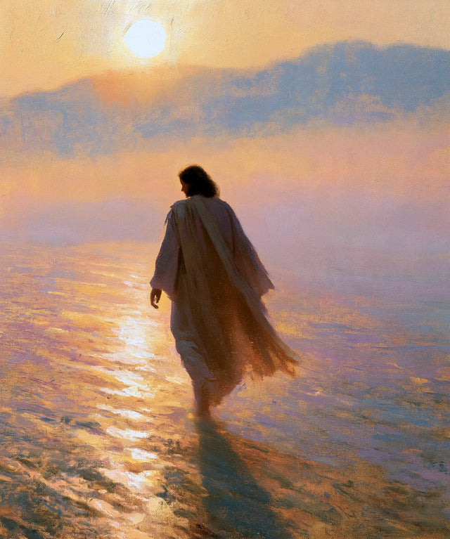 Jésus dans le désert — La Robe ambrée et son ombre d’azur