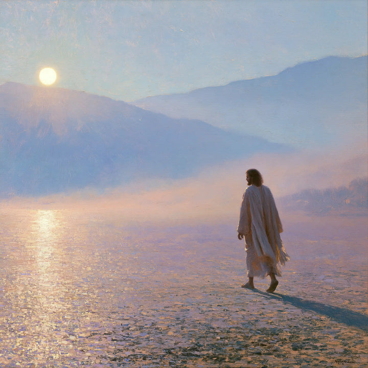 Jesus in the Desert - Impressionist · Square n° 4