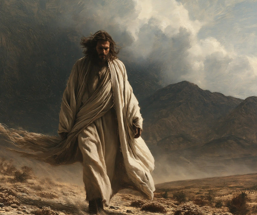Jesus in the Desert - The Inner Struggle · Landscape n° 3