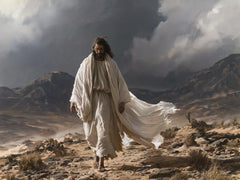 Jésus dans le désert — La Patience des chemins pierreux