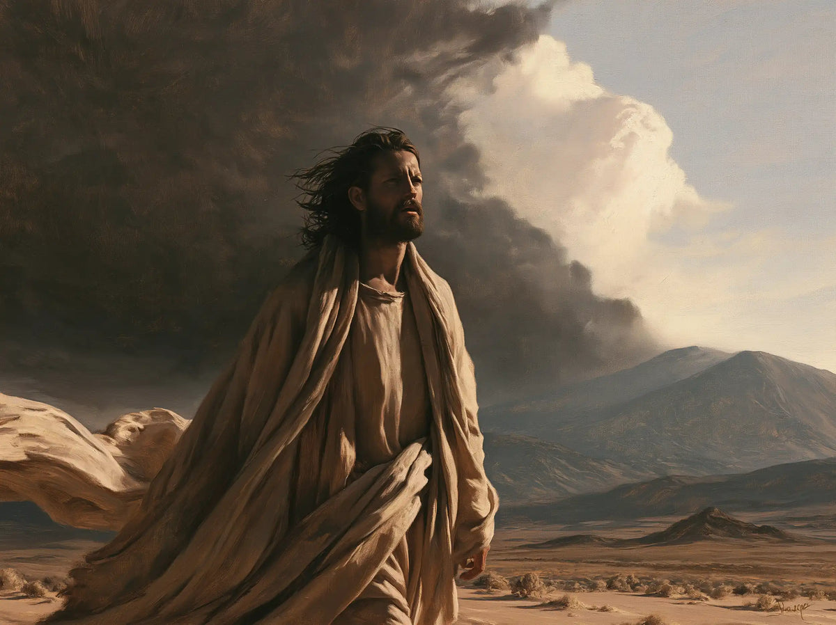 Jésus dans le désert — Le Souffle sur les terres fauves