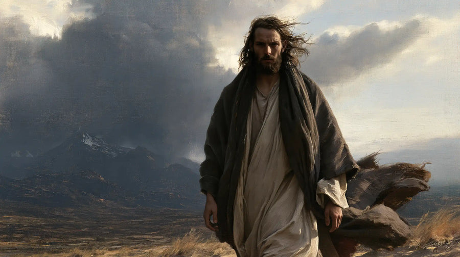 Jesus in the Desert - The Inner Struggle · Landscape n° 14