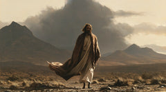 Jésus dans le désert — L’Élan solitaire sous le nuage de cendre