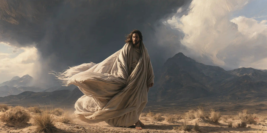 Jesus in the Desert - The Inner Struggle · Landscape n° 18