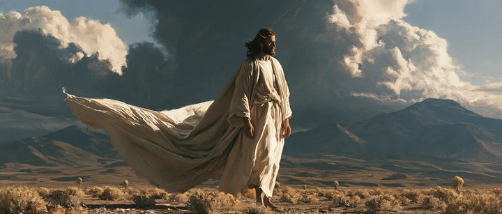 Jésus dans le désert — La Longue Traîne sous le ciel des montagnes