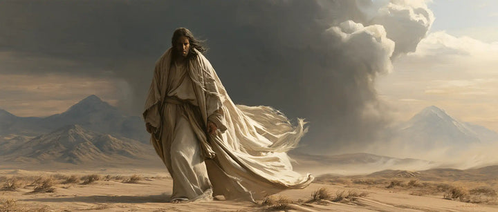 Jésus dans le désert — La Marche au seuil de la tourmente