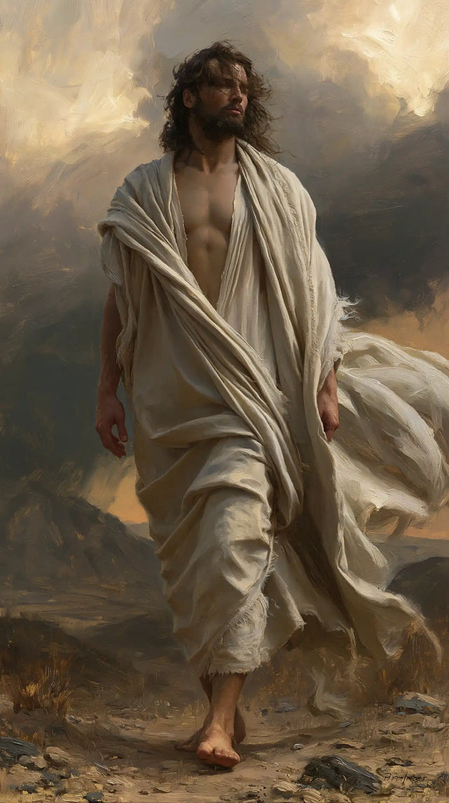 Jésus dans le désert — La Lumière au creux du vêtement