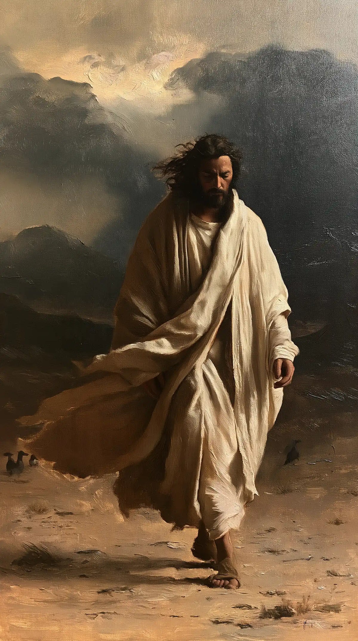 Jésus dans le désert — Les Plis fauves de la traversée