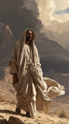 Jésus dans le désert — Le Nœud de lumière et de poussière