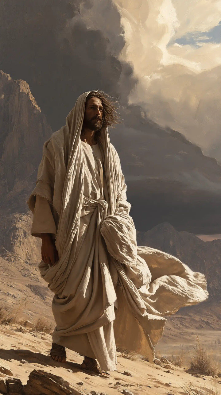 Jésus dans le désert — Le Nœud de lumière et de poussière