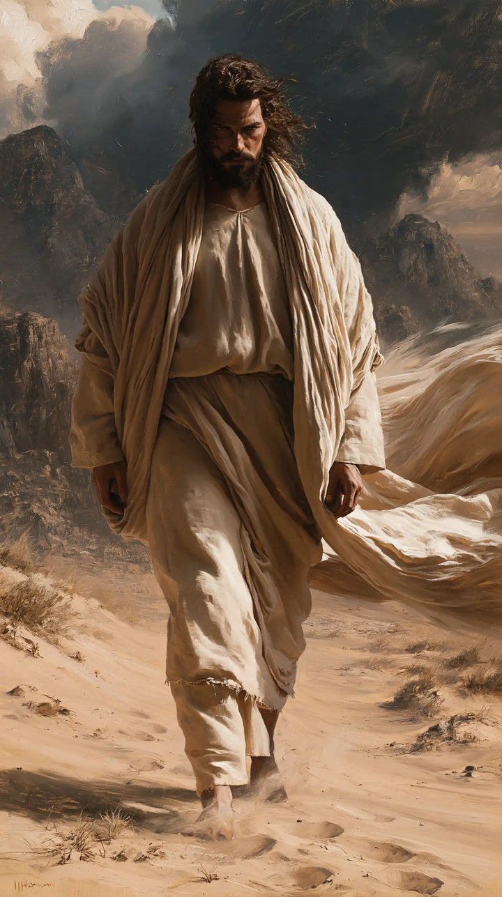 Jésus dans le désert — La Pente où persiste la douceur