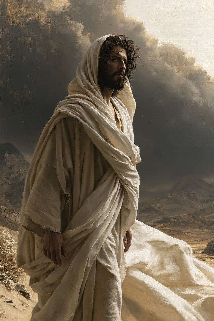 Jésus dans le désert — Le Voile clair des jours incertains