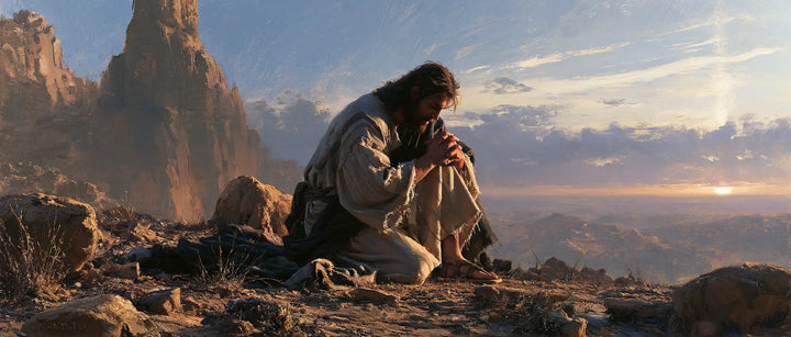 Jesus in the Desert - Jesus in Prayer · Landscape n° 28