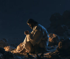 Jésus dans le désert — La Prière éclairée au bord de l’ombre