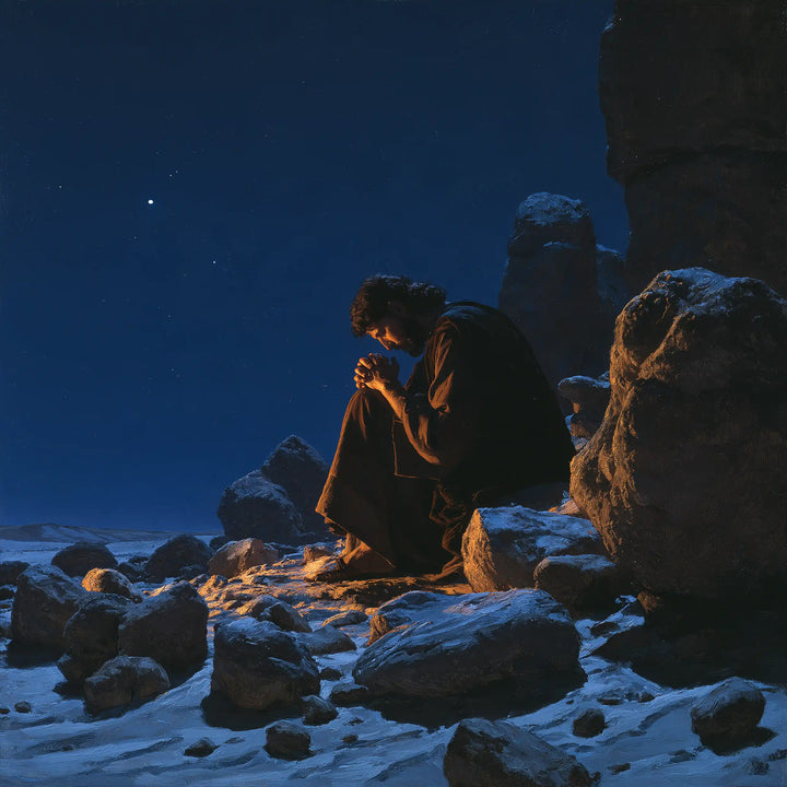 Jésus dans le désert — La Prière sous le rempart nocturne