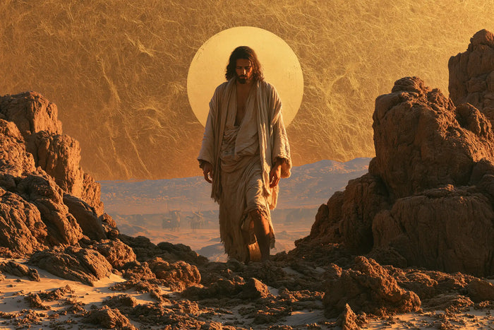 Jésus dans le désert — La Marche dans la faille de cuivre