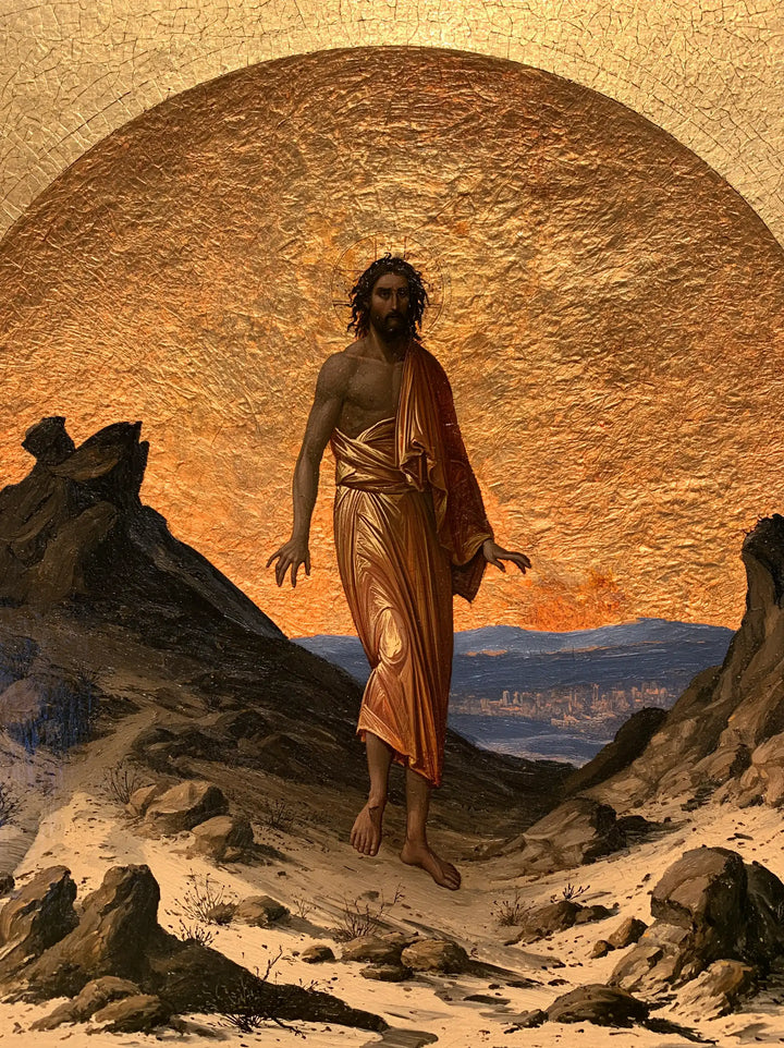 Jesus in the Desert - Sacred Gold · Portrait n° 24