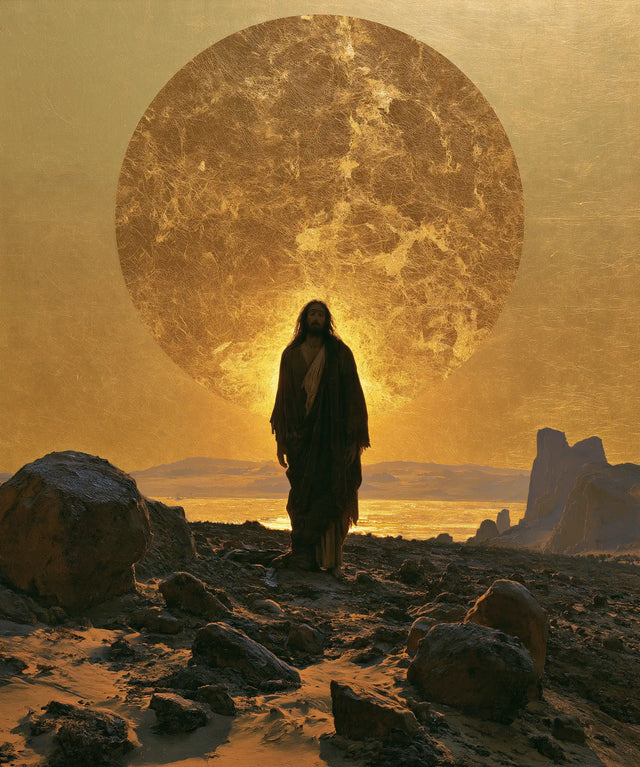Jesus in the Desert - Sacred Gold · Portrait n° 37