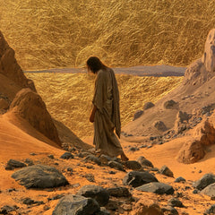 Jésus dans le désert — Le Pas incliné dans la vallée d’or