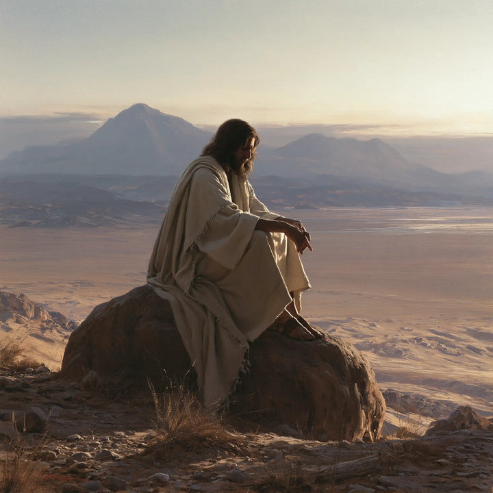 Jesus in the Desert - The Silence of the Desert · Square n° 4