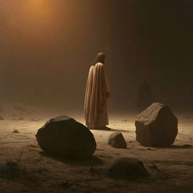 Jesus in the Desert - The Stones of Temptation · Square n° 2