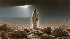 Jésus dans le désert — Le Voile blanc sous la voûte de cendre