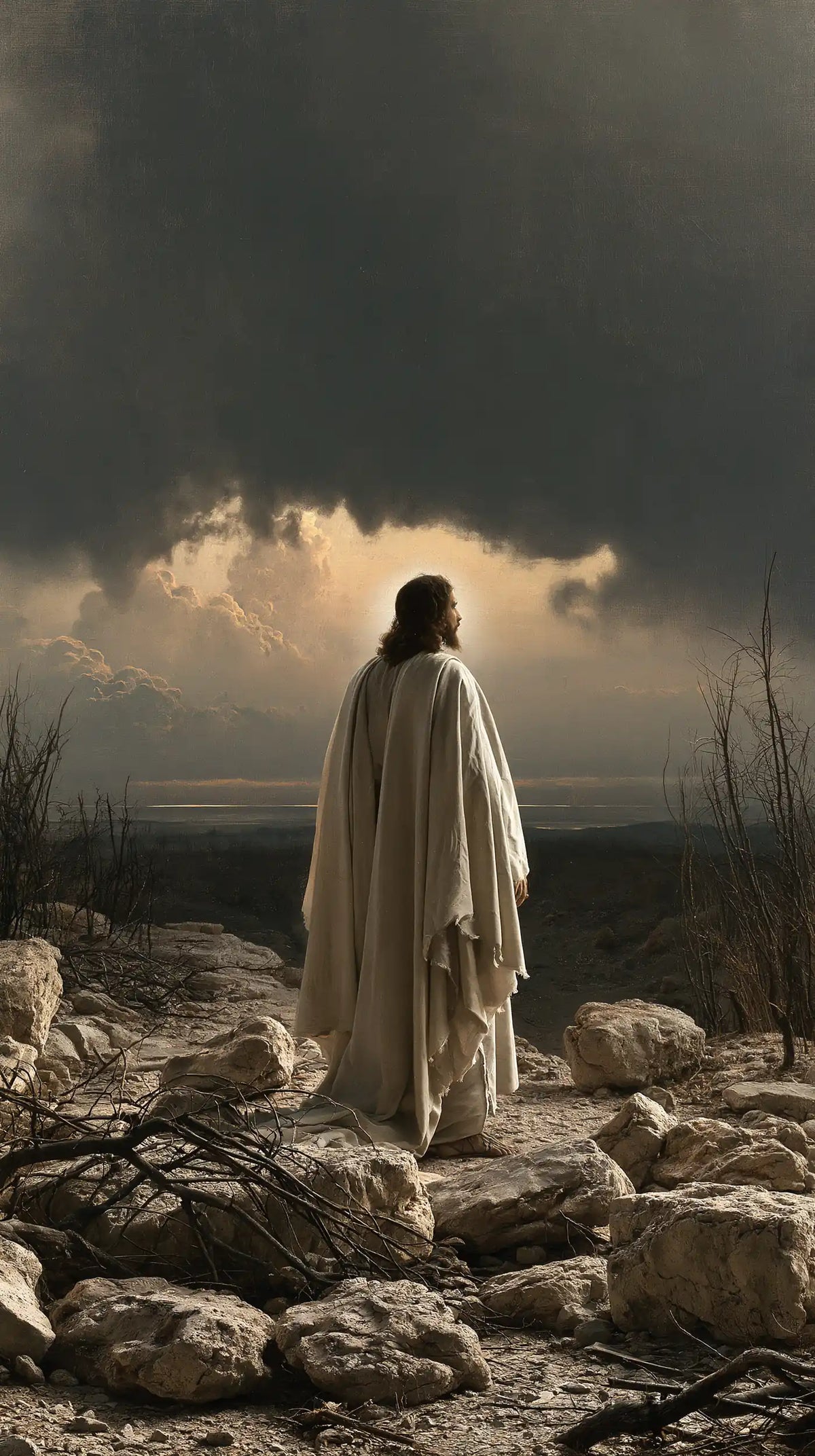 Jésus dans le désert — Le Voyageur devant la dernière clarté