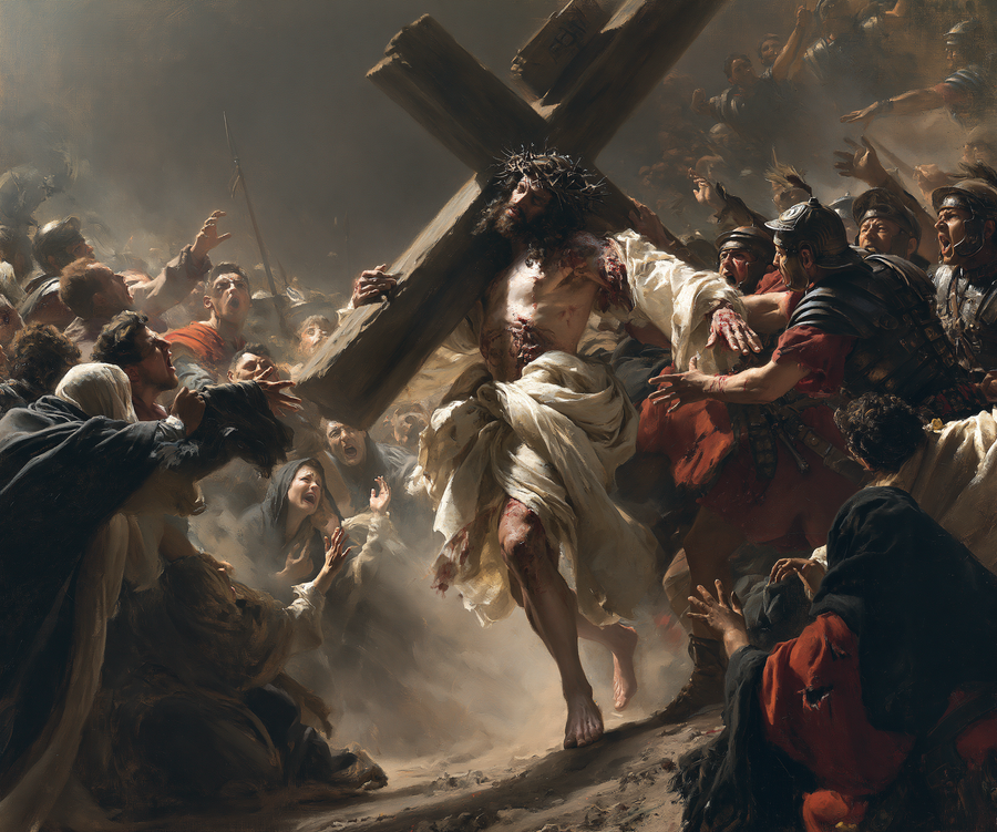 Le Chemin de croix — Explosion de mouvement · Paysage n° 6