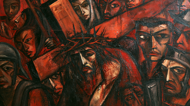Le Chemin de croix — Le Visage pâle dans le bois rouge