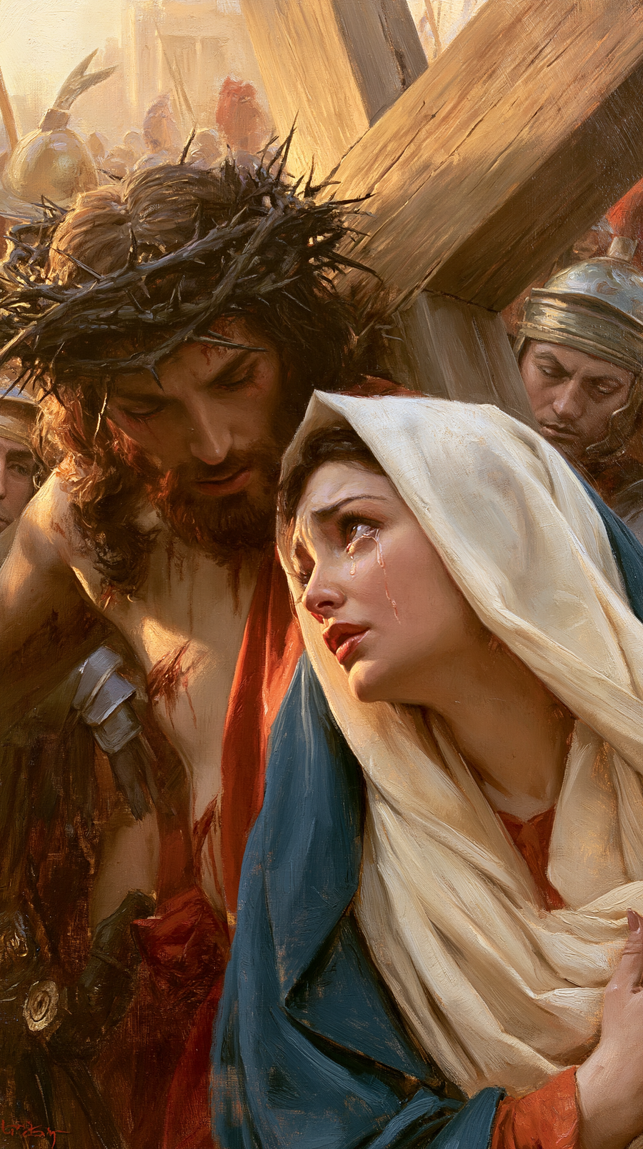 Le Chemin de croix — Jésus rencontre sa mère · Portrait n° 59