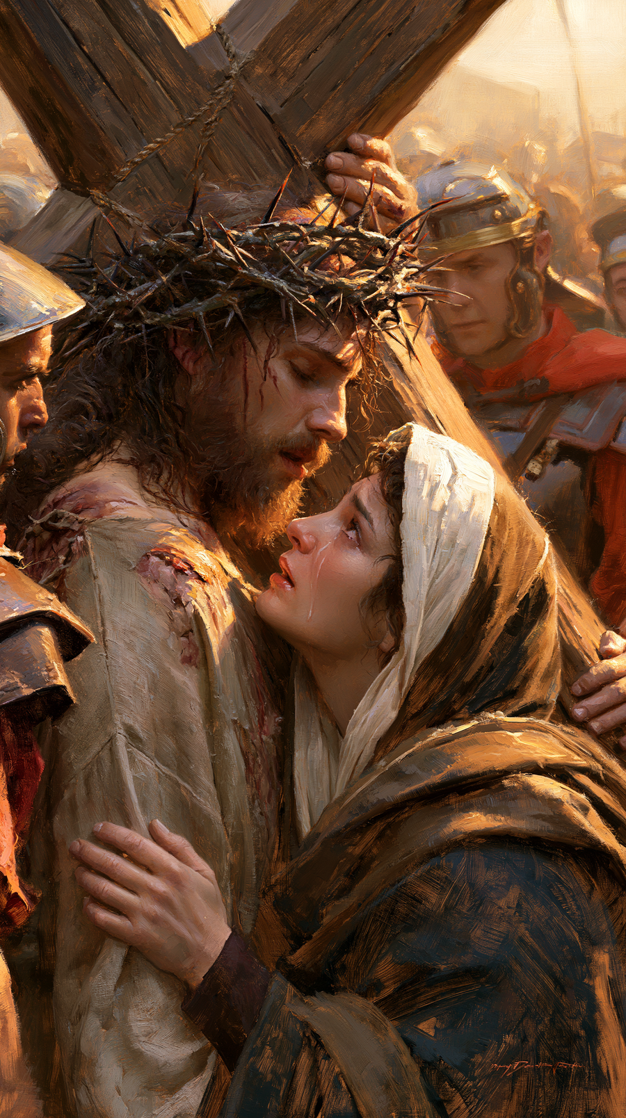 Le Chemin de croix — Jésus rencontre sa mère · Portrait n° 94