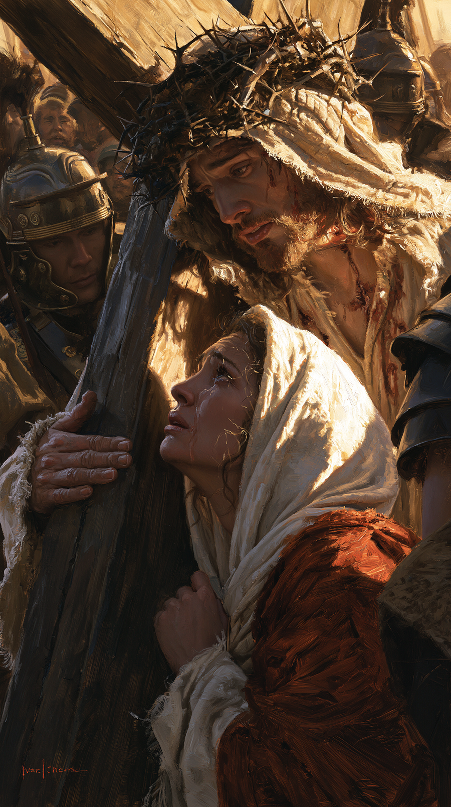 Le Chemin de croix — Jésus rencontre sa mère · Portrait n° 97