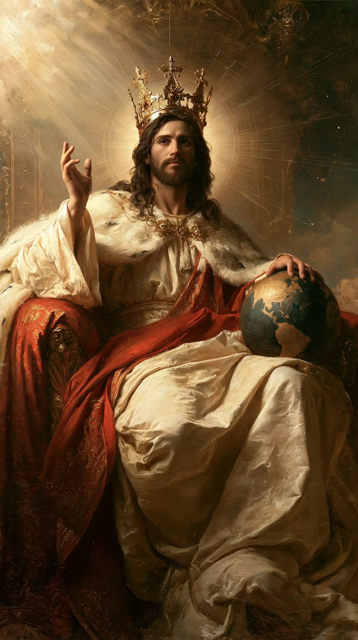 Jésus Roi — La Bénédiction sous le rayon oblique