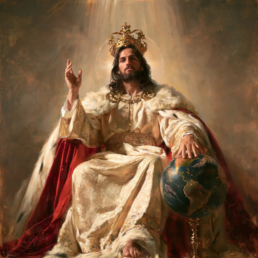 Jesus the King - The Globe of the World · Square n° 6