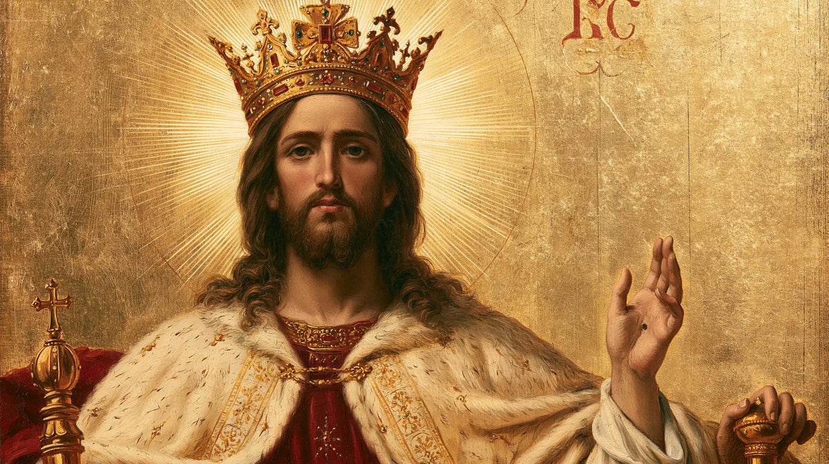 Jésus Roi — La Main levée dans l’or silencieux