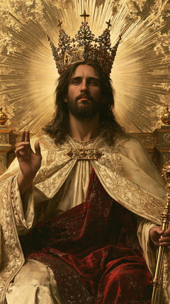 Jésus Roi — Le Signe dans les ombres du brocart