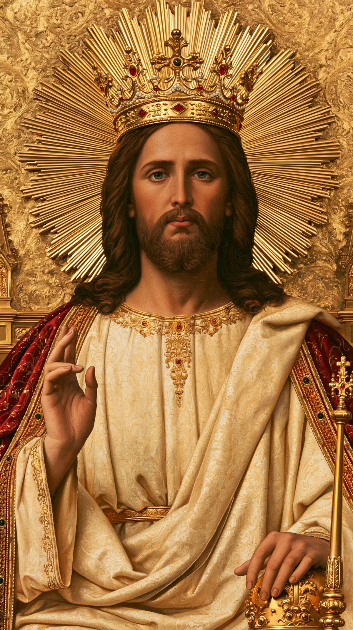 Jésus Roi — Le Calme au cercle de rayons