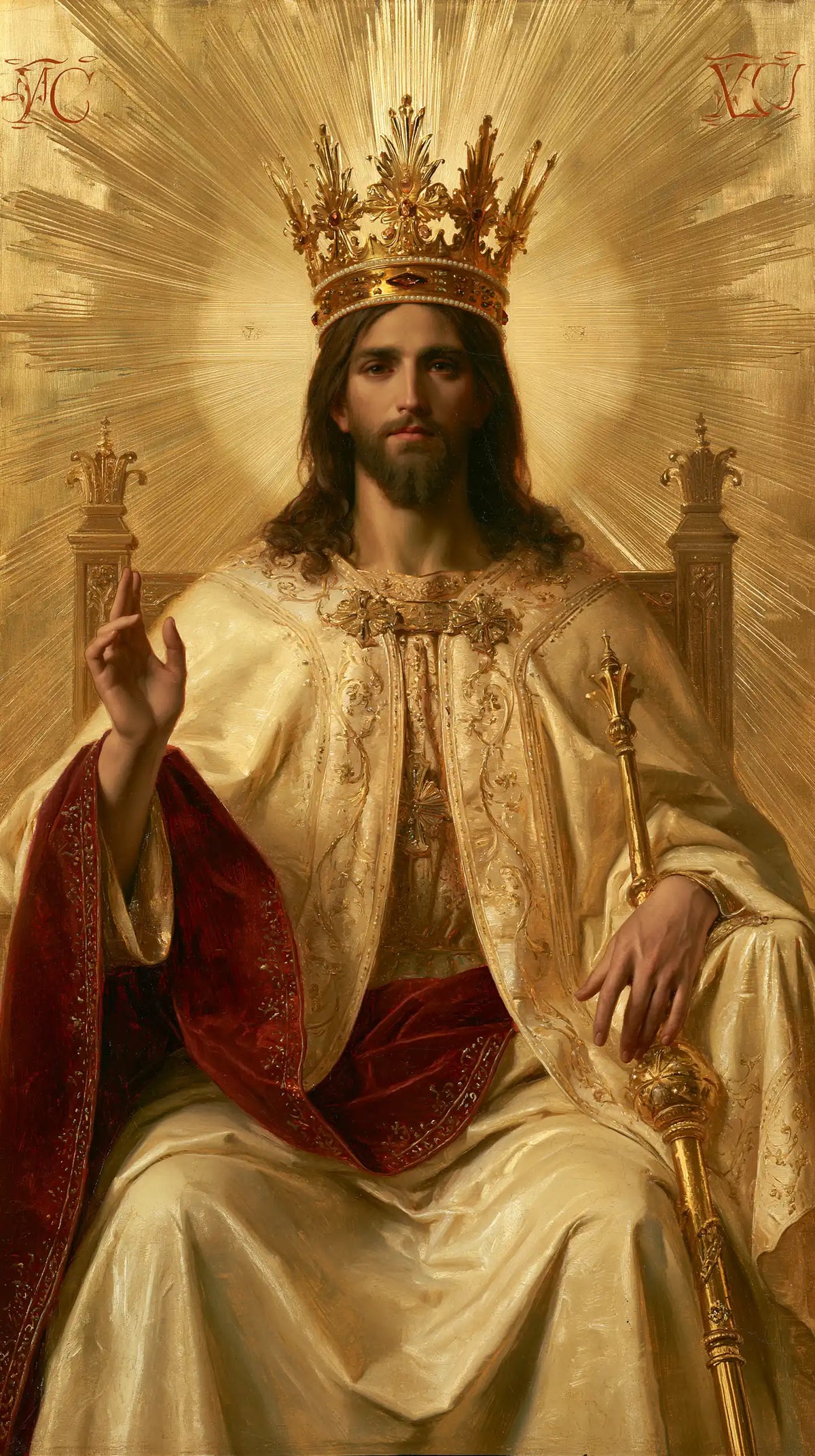 Jésus Roi — La Majesté dans la lumière fauve