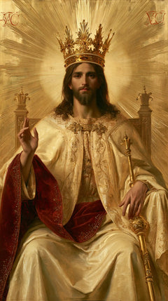 Jésus Roi — La Majesté dans la lumière fauve