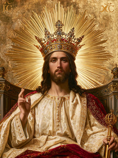 Jésus Roi — Le Nimbe aux aiguilles dorées
