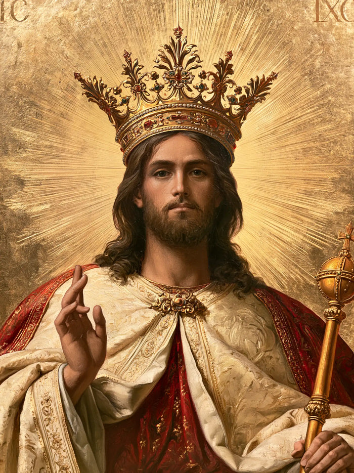 Jésus Roi — Le Sceptre et la couronne de feuillage