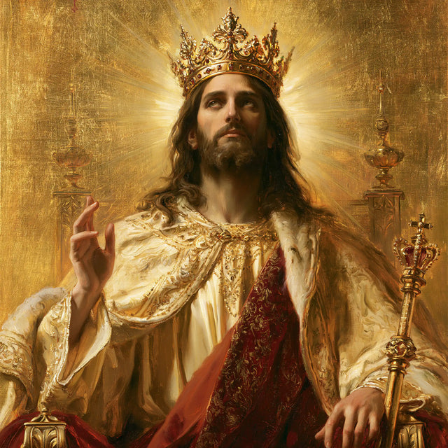 Jésus Roi — Le Regard dans le soleil patiné